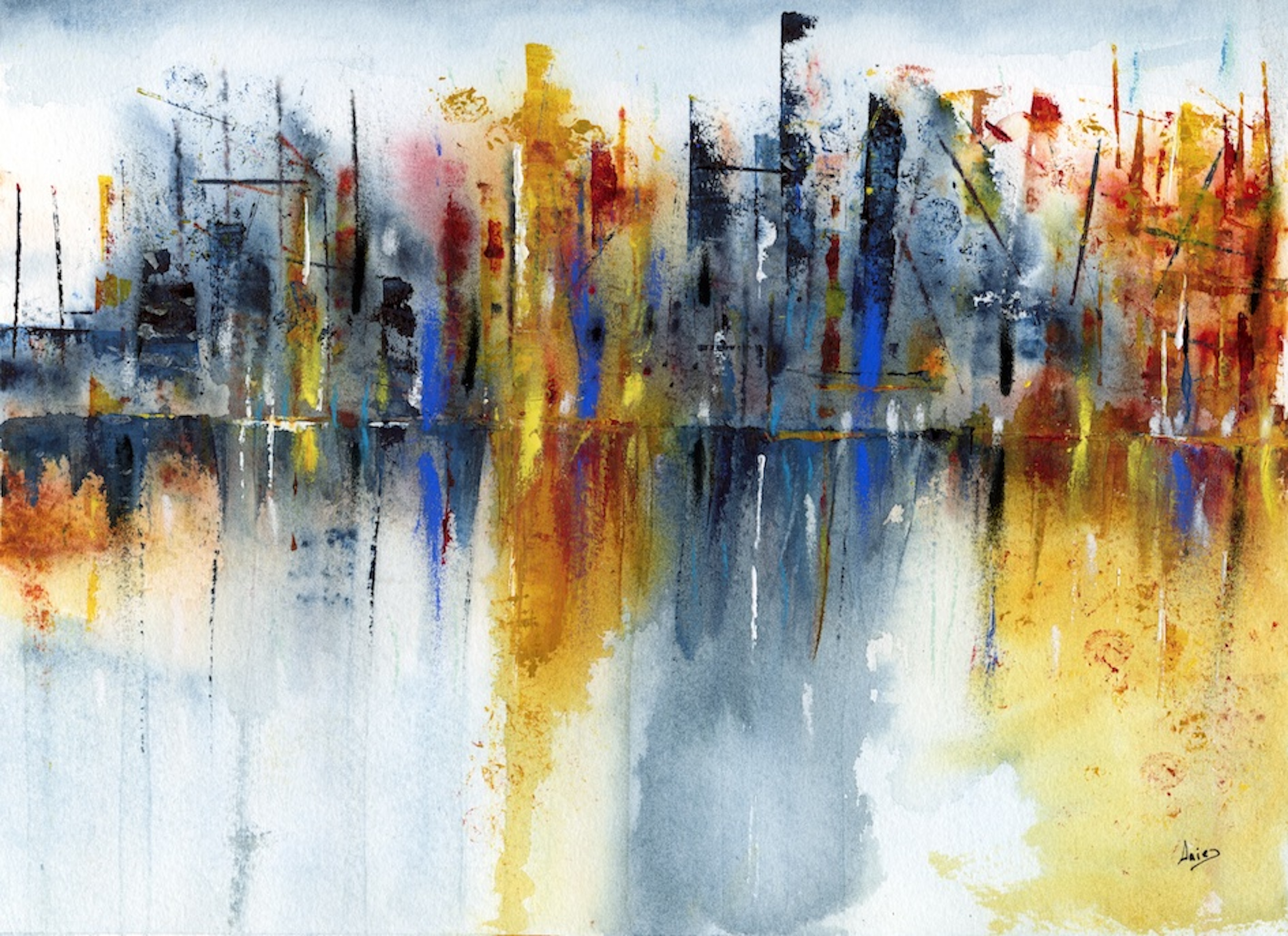 Abstract Explorations — paintings by Claudia Fernandez